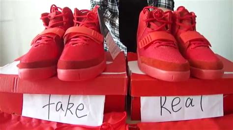 nike air yeezy 2 red october fake vs real|red october yeezy 2 cheap.